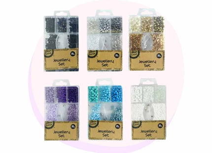 Jewellery Bead Box Kit - Assorted Fine Beads 35g
