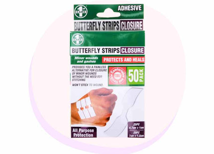 Butterfly Strips Closure 50 Pack