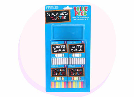 Chalk Set 5 Pack with Duster