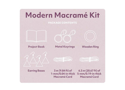 Macrame Craft Maker Kit | Art and Supplies for Kids 