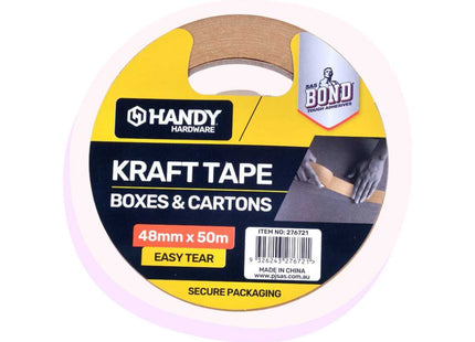 Waterless Kraft Paper Packaging Tape 48mm x 50m