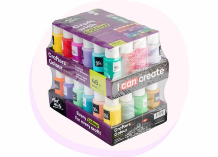 Acrylic Crafters Colour Discovery Paint Set 48pc x 60ml