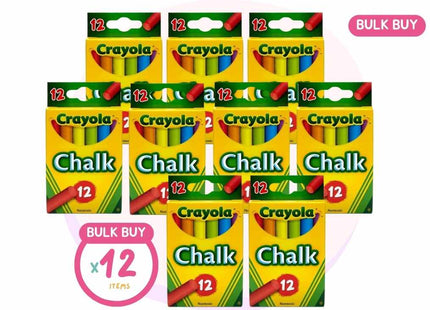 Crayola Chalk 12 Pack - Assorted Colours