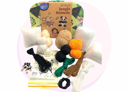 Crochet Jungle Animals Creative Kit