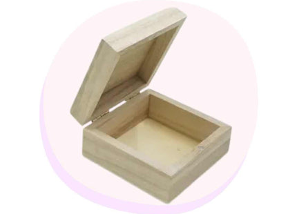 DIY Jewellery Box Wood Box 8x8x4cm