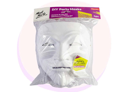 DIY Masks 4 Pack- Mime | Halloween Craft Masks | Art and Craft Masks