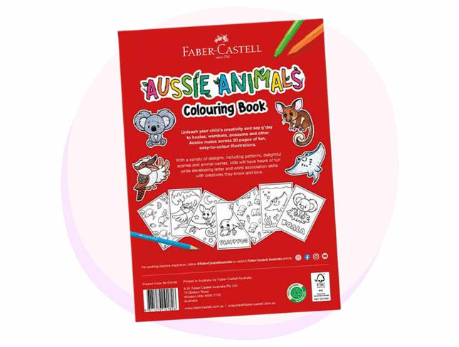 Faber Castell Aussie Animals Colouring A4