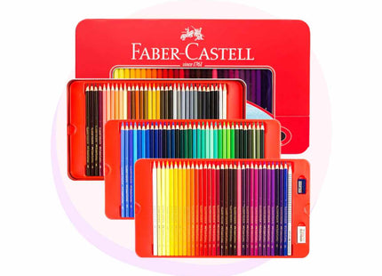 Faber Castell Classic 100 Colour Pencils Tin | Colour Pencils | Back to School Supplies