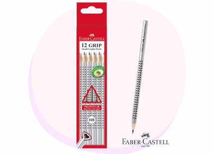 Faber-Castell Triangular Grip Graphite Pencils HB 12 Pack