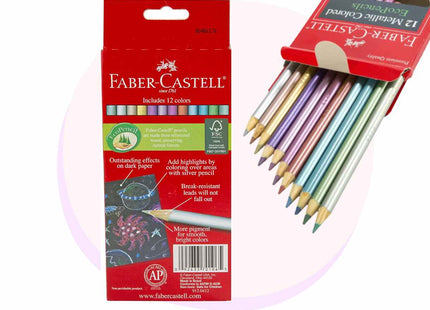 Faber Castell Metallic Colour Pencils 12pk