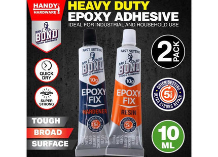 Glue Epoxy Fix Includes Hardener & Resin 2pk Tubes