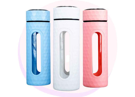 Insulated Travel Bottle With Infuser - Glass - 450ml  | Water Botttles | Back to School Supplies