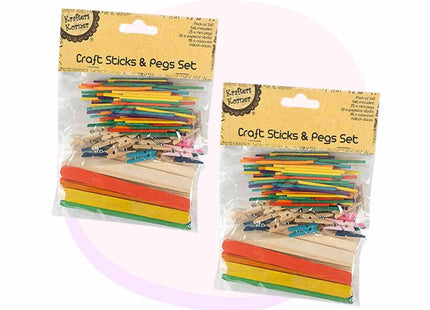 Craft Sticks Mixed 140 Pack