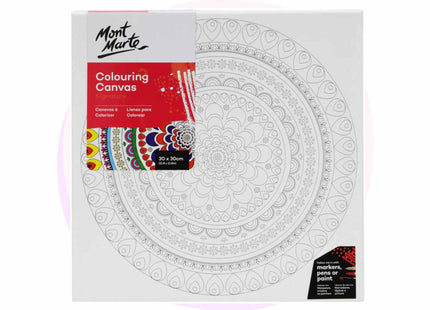 Colouring Canvas Mont Marte 30x30cm Thick Stretched Framed