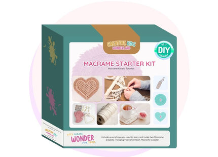 Macrame Starter Craft Kit | Coaster | DIY Ornament | Kids Marcame