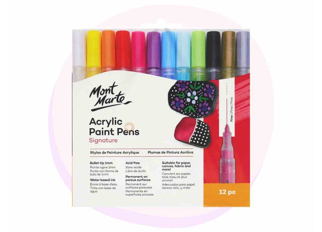 Mont Marte Acrylic Paint Pen Marker, Craft Kit, Back to School, Creative Kids Voucher, Arts and Crafts, Posca Pens, Faber Castell