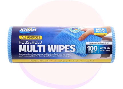 Multi Purpose Cleaning Wipes Woven Bulk Roll