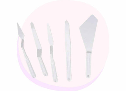 Painitng Palette Knife Set 5pc | Plastic Palette Knife Set | Art Supplies | Bulk Buy | Back to School