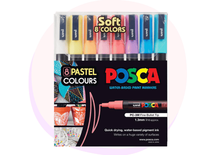 Posca PC-3M Paint Pens Pastel