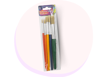 Premium thick Art Brush Set 5 Pack 