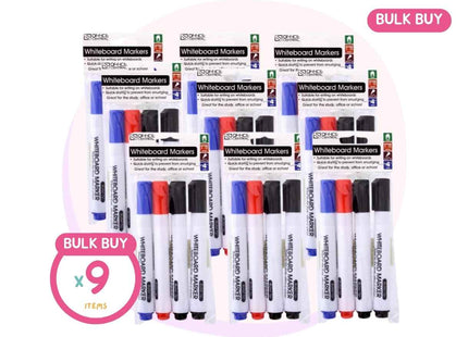 Whiteboard Markers 4 Pack - Assorted Colours no