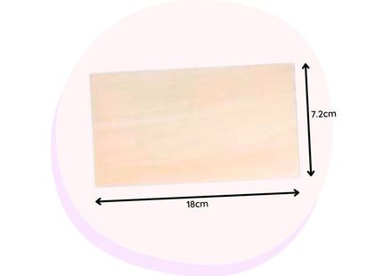 Wood Craft Boards Planks Rectangle 18x7cm